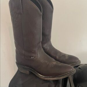 Justin Boots Dark Brown Western Boots